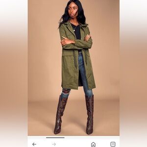 Avec Les Filles Olive Green Jacket